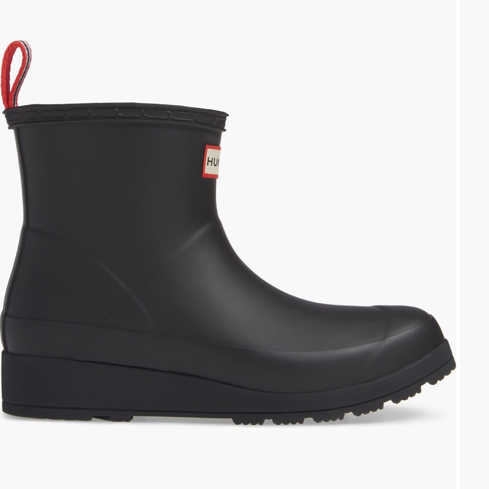 Hunter Original Play Waterproof Black Ankle Rain Boots - Picture 3 of 12